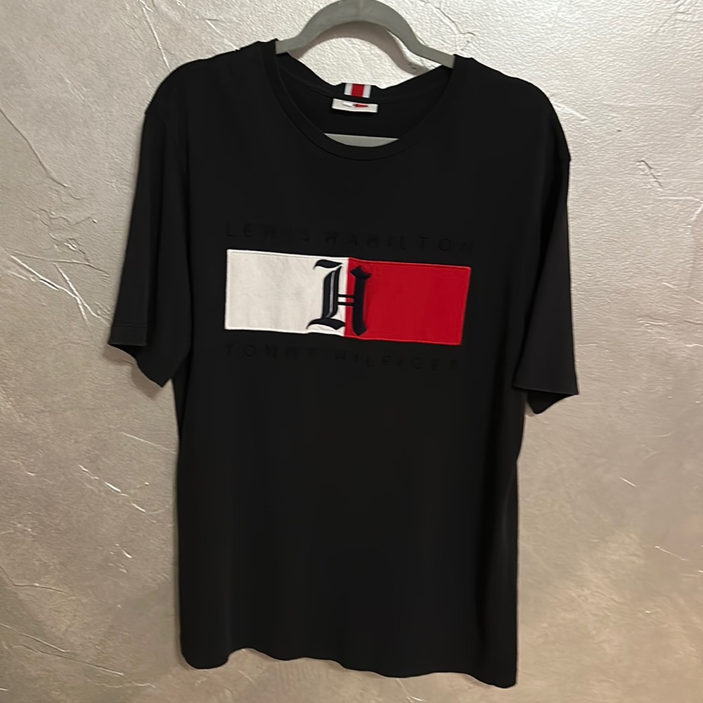 Mens Lewis Hamilton X Tommy Hilfiger Logo T Shirt